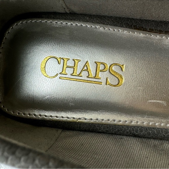 Chaps ‘Connie’ Driver Gray Flats Silver Buckle Size 10 - Picture 8 of 11